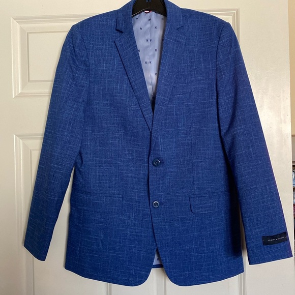 Tommy Hilfiger Suit Jacket Boys Size 16 Blue - Picture 1 of 14